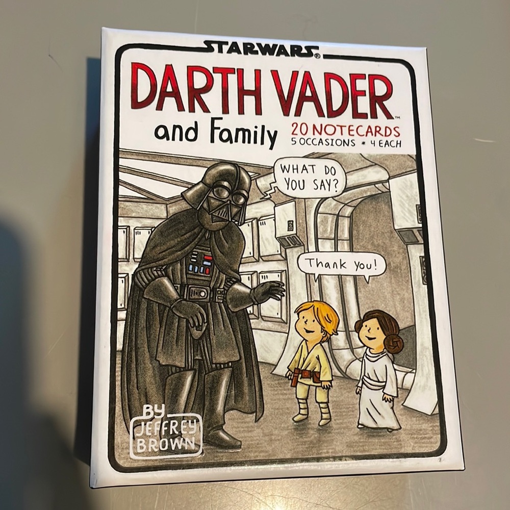 Star Wars Darth Vader and Family 20 notecards by Jeffrey Brown